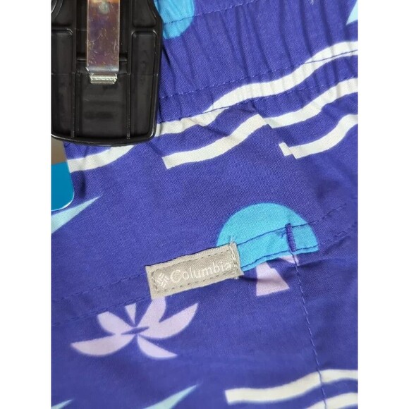 Columbia Women's Sandy River Ii Printed Mid-Rise Shorts, Purple Lotus, XL - Picture 6 of 7